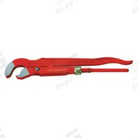 ROTHENBERGER Corner Pipe Wrench: Steel, 1 1/2 in Jaw Capacity, Serrated, 16 1/2 in Overall Lg (MPN 70123). Key specifications — attr309808: Straight; attr309815: Steel; attr324941: ROTHENBERGER.