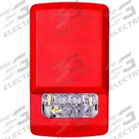 EATON Strobe Light: Clear, LED, 24V, 1 5/16 in Overall Lg, 2 3/4 in Overall Wd, 4 3/4 in Overall Ht (MPN ELSTR-N). Key specifications — Brand: EATON; Lens Color: Clear; Mounting Location: Wall Mount; Operating Voltage: 24V.