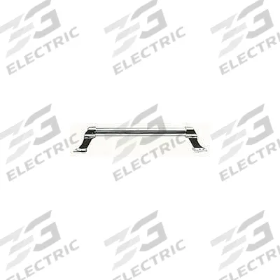 PHOENIX Hand Rail Kit: Stainless Steel, Silver, Chrome Plated, Round, 60 in Rail Lg - Truck Hand Rail Mounting Kits