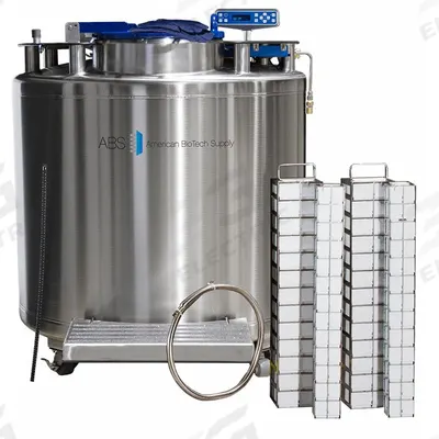 AMERICAN BIOTECH SUPPLY Cryogenic Storage System: 1,269 L Capacity, 5 ft Overall Dia - Cryogenic Storage Systems