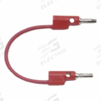 POMONA Test Leads: 4 ft Lg, 15 A Max Current Measurement - Banana Jack to Pin Adapters