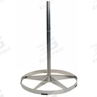 DAYTON Pedestal Base: Pedestal Base, 33 1/2 in Base Dia., Stainless Steel (MPN 7DF09). Key specifications — Material: Stainless Steel; Manufacturer Part Number: 7DF09; Brand: DAYTON; Color: Gray.