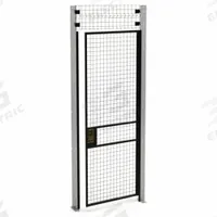 HUSKY RACK & WIRE Swing Door: 8 ft H x 3 ft W x 1 3/4 in D, Black, Powder-Coated (MPN V220308-094). Key specifications — attr1283297: Powder-Coated; attr1283316: Steel; attr1283323: Right; attr1283313: Yes; attr1283333: HUSKY RACK & WIRE.
