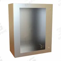 HAMMOND Electrical Enclosure: Stainless Steel, 30 in x 24 in x 12 in, NEMA 12/13/3R/4/4X, Hinged (MPN EN4SD302412WSS). Key specifications — Brand: HAMMOND; Closure Method: 1/4-Turn Latch; Enclosure Material: Stainless Steel; Knockouts: Not Included.
