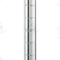 METRO Industrial Wire Shelving Post: 74 in x 1 in, Stainless Steel, Split Sleeve, Silver, 4 Posts (MPN 74UPS). Key specifications — Brand: METRO; Resistance Properties: Corrosion-Resistant; Recommended Environments: Harsh; Leveling Feet Included: No; Color: Silver; Finish: Stainless Steel; Material: Stainless Steel.