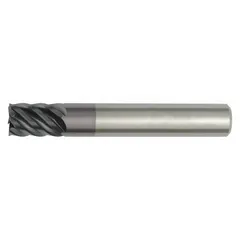 WIDIA HANITA Square End Mill: Carbide, TiAlN Coated, 6 Flute, 1" Mill Dia, 4" LOC, 6-1/2" OAL (MPN TR4S6725018)