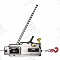 TRACTEL Manual Cable Hoist: Hook Mounted - No Trolley, 2,000 lb Lifting Capacity (MPN 00869912430K). Key specifications — Brand: TRACTEL; Included Components: Wire Rope.