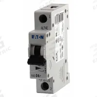 EATON IEC Supplementary Protector: 6 A Amps, 48V DC, 15kA at 240/415V AC, Lug, FAZ, 277/480V AC, B (MPN FAZ-B6/1-SP). Key specifications — Brand: EATON; Terminal Connection: Lug; DC Voltage Rating: 48V DC; Max. AIR Rating: 15kA at 240/415V AC; Series: FAZ; AC Voltage Rating: 277/480V AC; Curve Type: B.