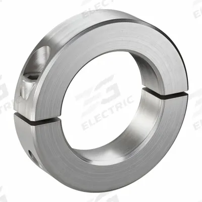 RULAND MANUFACTURING Shaft Collar: 2-Piece, Inch, Round, Clamp-On, 1 1/2 in Bore Dia - Stainless Steel Shaft Collars