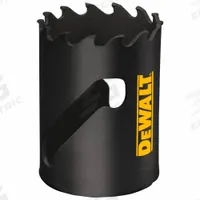 DEWALT Hole Saw: 1 1/2 in Saw Dia., 3 Teeth per Inch, 1 3/4 in Max. Cutting Dp, 5/8"-18 Thread Size (MPN DAH3112). Key specifications — attr1098070: 3; attr1098087: DEWALT; attr1098073: 5/8"-18.