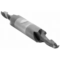 CLEVELAND Square End Mill: Carbide, TiAlN Coated, Double End, 2 Flute, 1/8" Mill Dia, 3/8" LOC (MPN C80172)