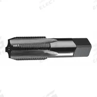 CLE-LINE Pipe and Conduit Thread Tap: 3/8"-18 NPS, 4 Flute, Semi-Bottoming Chamfer, High Speed Steel (MPN C64233)