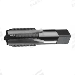 CLE-LINE Pipe and Conduit Thread Tap: 3/8"-18 NPS, 4 Flute, Semi-Bottoming Chamfer, High Speed Steel (MPN C64233)