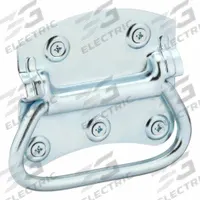 APPROVED VENDOR Folding Pull Handle: Unthreaded Holes, Steel, Silver, #12 Screw Size, 0.38 in (MPN 1WAG1). Key specifications — Brand: APPROVED VENDOR; Projection Type: Non-Recessed; Material: Steel; Finish: Polished Zinc; Color: Silver; Folding Type: Folding; Mounting Type: Unthreaded Holes; Screw Size: #12.