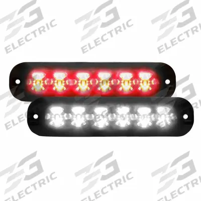 CODE 3 Warning Light: Emergency Vehicle Area Light, Red/White, 10.8 W Watt - Emergency Vehicle Area Lighting