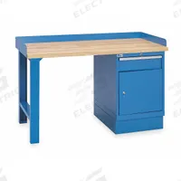 LISTA Workbench: Fixed Ht, Butcher Block, 60 in x 30 in, 1,000 lb Overall Load Capacity, Blue (MPN XSWB30-60BT/BB). Key specifications — Brand: LISTA.