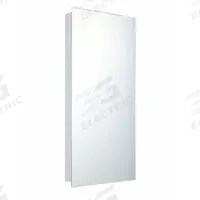 KETCHAM Mirrored Medicine Cabinet: Rectangular, Glass, 26 in Overall Ht, 16 in Overall Wd, Wall (MPN 1636PE-SM). Key specifications — Brand: KETCHAM; Mirror Edge Style: Polished Edge; Lighted: No.
