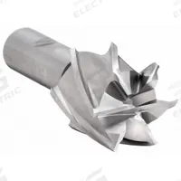 CLEVELAND Square End Mill: High Speed Steel, 6 Flute, 1-3/8" Mill Dia, 1-3/8" LOC, 3-5/8" OAL (MPN C75034)