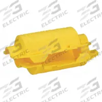 BRADY Plug Lockout: For 1 3/16 in Max Cord Dia, For 2 3/4 in Max Plug Dia, Yellow (MPN 65695). Key specifications — Brand: BRADY; Encasing Lockout: Yes; Lockout Material: Polypropylene; For Plug Type: 3-Prong.