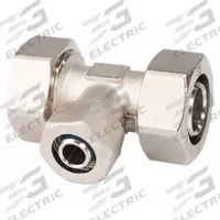RAPIDAIR Compression Tee Fitting: 1 in OD 1 in OD 3/4 in OD Fitting Size, Reducer, Brass (MPN M8018). Key specifications — Brand: RAPIDAIR.