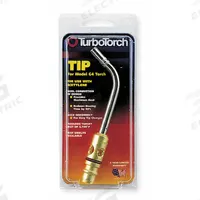 TURBOTORCH Hand Torch Tip: Swirl Flame, External Lighter, For Use With G-4/PLF-A5, 1/4 in (MPN 0386-0102). Key specifications — Compatible Torch Manufacturer Part Number: PLF-A5; Connection Type: Quick Connect; Manufacturer Part Number: 0386-0102; Brand: TURBOTORCH.