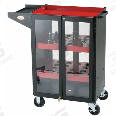 HUOT Tool Holder Cart: For HSK63A Taper - Locking CNC Toolholder Carts