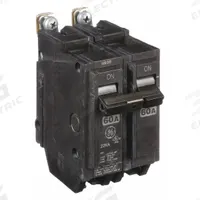 GE Miniature Circuit Breaker: THHQB, 60 A, 120/240V AC, Single Phase, 22kA at 120/240V AC, 2 Poles (MPN THHQB2160). Key specifications — attr195972: 60 A; attr195973: 120/240V AC; attr195974: Single; attr195975: 22kA at 120/240V AC; attr195976: Lighting Panels.