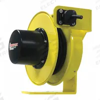 CONDUCTIX-WAMPFLER Extension Cord Reel: Ratchet Lock, 100 ft Cord Lg, 12 AWG, SJOW, 5-20P, Yellow (MPN XA-141120310011). Key specifications — Retractable Cord Ending NEMA Configuration: Bare Wire; Feeder Cord Ending NEMA Configuration: 5-20P; Brand: CONDUCTIX-WAMPFLER.