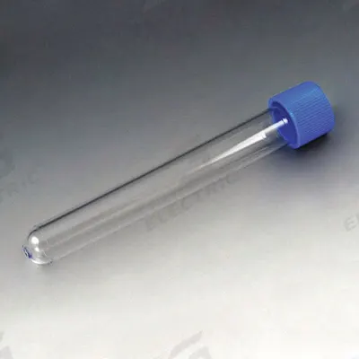 GLOBE SCIENTIFIC Test Tube: Test Tube, Polystyrene, 12 mL Capacity - mL, 0.4 oz Capacity - oz - Plastic Test Tubes
