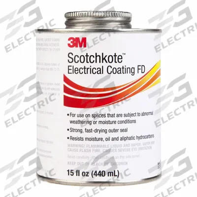 SCOTCHKOTE Brush-On Electrical Tape: Brown, 15 oz Container Size, Can - Adhesives, Sealants and Tape