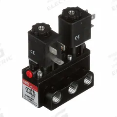 ARO Solenoid Air Control Valve: Alpha, Four-Way / Two-Position, 12V DC, 1/4 in Female NPT, 150 psi (MPN A212SD-012-D). Key specifications — attr1092969: Non-Locking; attr1086920: A212SD-012-D; attr1092977: Solenoid Return.