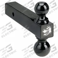 BUYERS PRODUCTS Dual Ball Mount: 2 in Ball Dia, Ball Mounts with Hitch Ball Ball Mount, Steel (MPN 1802215). Key specifications — Material: Steel; Brand: BUYERS PRODUCTS; Features: Solid Shank; Finish: Powder Coated; Includes: 2-5/16 in Ball; Resistance Properties: Corrosion-Resistant.
