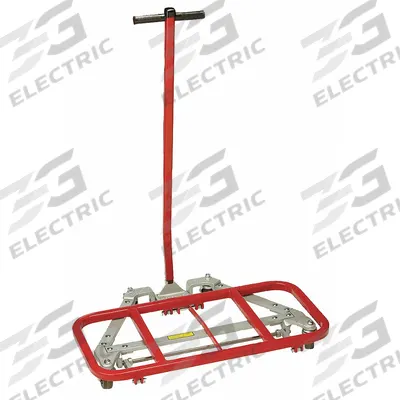 RAYMOND PRODUCTS Furniture Dolly: 600 lb, Red/Silver, 43 in H x 40 in W x 23 in D - Lift-&-Roll Desk Dollies