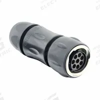 SOURIAU Electrical Connector: Trim Trio UTGX 12, Plug with Cable Gland, 8 Contacts, 10 A, 500V (MPN UTGX6JC128S). Key specifications — attr1043586: 30 AWG to 14 AWG; attr1043574: Contacts Not Included; attr1020114: SOURIAU; attr1043080: 1/3 Bayonet; attr1043085: IP69K; attr1043079: Trim Trio UTGX; attr1043575: Female; attr1043093: 500V.