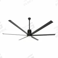 BIG ASS FANS Ceiling Fan: 12,616 cfm Airflow, 8 ft Blade Dia, 7 Speeds, 100 to 277V AC, Single Phase (MPN MKI61081806A728I24S2). Key specifications — Voltage: 100 to 277V AC; Light Kit: Yes; Series: I6; Number of Speeds: 7; Phase: Single; Current: 2 mA; Brand: BIG ASS FANS.