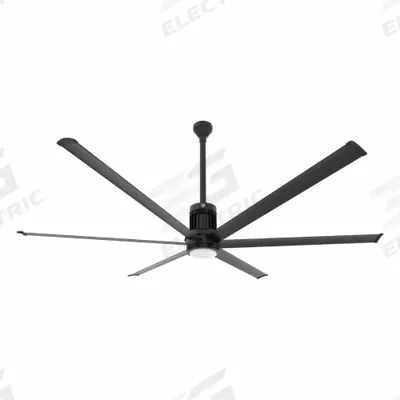 BIG ASS FANS Ceiling Fan: 12,616 cfm Airflow, 8 ft Blade Dia, 7 Speeds, 100 to 277V AC - Industrial HVLS Ceiling Fans