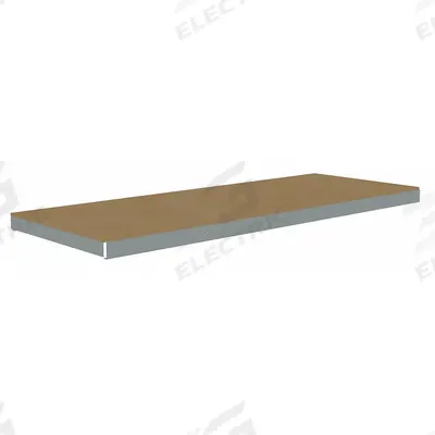 TENNSCO Shelf: 96 in x 36 in, 1,600 lb Load Capacity, Particleboard, Gray - Particleboard Decking Shelf Kits for Boltless Shelving