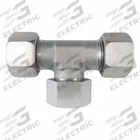 BRENNAN INDUSTRIES Compression Tee Fitting: M12x1.5 x M12x1.5 x M12x1.5 Thread Size, Steel, Swivel (MPN D6600-L06-L06-L06). Key specifications — Brand: BRENNAN INDUSTRIES; Series: D6600.