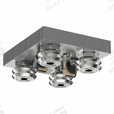 MINVEE Wheel Plate Assembly: For 14 mm Rail Wd, Ball - Bishop-Wisecarver MinVee Guide Wheel Plate Assemblies