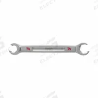 MILWAUKEE Flare Nut Wrench: Chrome Vanadium Steel, Chrome, 1/4 in_5/16 in Head Size (MPN 45-96-8300). Key specifications — attr309723: No; attr309730: Chrome; attr309729: Chrome Vanadium Steel; attr324937: MILWAUKEE.