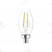 GE LAMPS Compact LED Bulb: Candelabra Screw (E12), LED, (B) Bullet, B10, 3.5 W Watt, 2700K, Clear (MPN LED4DFBC-C-2PK). Key specifications — Bulb Shape: B10; Voltage: 120V AC; Bulb Finish: Clear; Color Temperature: 2700K; Brand: GE LAMPS.