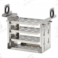 Tube Rack: 3 in Overall Wd, 4 1/2 in Overall Ht, 7 in Overall Lg, Stainless Steel, Silver (MPN 510-672). Key specifications — Material: Stainless Steel; Color: Silver; Product Type: Test Tube Rack; Total Holding Capacity: (15) Wells; Brand: POLYSCIENCE.