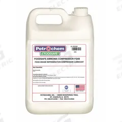 PETROCHEM Compressor Oil: 1 gal, Jug, 20 SAE Grade, 68 ISO Viscosity Grade, 198 Viscosity Index (MPN FS AMMONIA COMPRESSOR FG-68-001). Key specifications — attr59744: 198; attr59746: 68; attr59736: Yes; attr59735: Jug; attr59738: Ammonia Compressor FG-68; attr59749: 20.