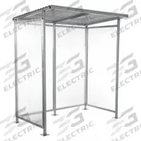 Smoking Shelter: Unassembled, 3 Sides, 75 in x 49 in x 84 in, Steel, Silver (MPN SSH-7939-80). Key specifications — Brand: APPROVED VENDOR; Frame Material: Steel; Finish: Powder-Coated.