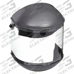 FIBRE-METAL BY PIP Face Shield: Clear, Uncoated, Dielectric/Reusable, 16 1/2 in Visor Wd, Propionate (MPN FM500DCCL). Key specifications — Headgear Color: Gray; Brand: FIBRE-METAL BY PIP; Visor Material: Propionate; Visor Features: Reusable.