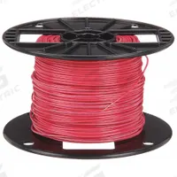 Building Wire: Copper, 18 AWG, 1 Conductors, Solid, Red, 500 ft Lg, TFFN (MPN 26979506). Key specifications — Voltage: 600 V; Brand: SOUTHWIRE.