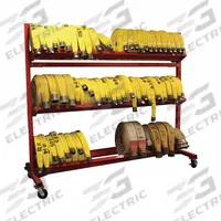 GROVES Fire Hose Storage Rack: Mobile Fire Hose Rack, 3000 ft, 104 in x 34 in x 87 in (MPN HC-96-3T). Key specifications — Hose Capacity: 3000 ft; For Hose Diameter: 2-1/2 in; Includes Fire Hose: No; Brand: GROVES.
