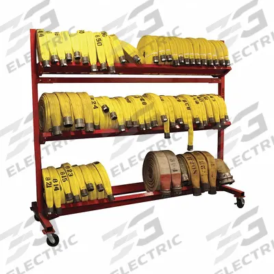 GROVES Fire Hose Storage Rack: Mobile Fire Hose Rack, 3000 ft - Mobile Fire Hose Racks
