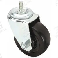 APPROVED VENDOR Stem Caster: Swivel, 3 in Wheel Dia., 1 1/4 in Wheel Wd, Rubber, 3/4 in Stem Lg (MPN 1G010). Key specifications — Brand: APPROVED VENDOR; Thread Size: 3/8"-16; Roll Up: Swivel.