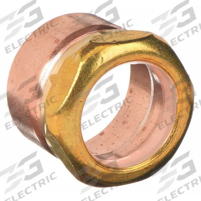 NIBCO Sweat Fitting Adapter: 1 1/2 in CTS x 1 1/4 in CTS, Cup x Compression - Drain, Waste & Vent Wrot Copper & Bronze Tube Fittings